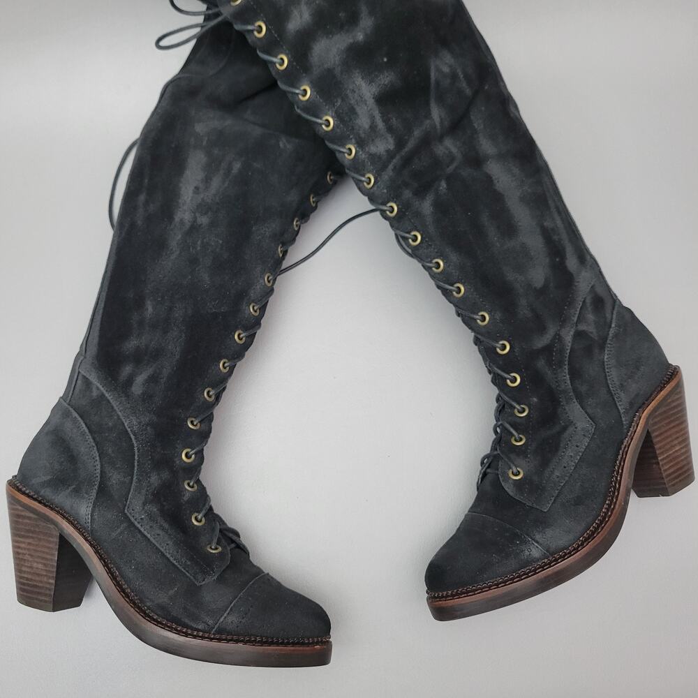 Stylish Black Over the Knee Boots
